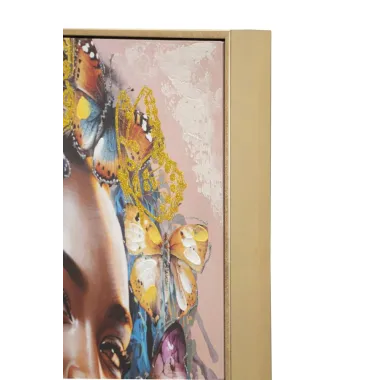 OBRAZ NA PŁÓTNIE W RAMIE Tara -A- 82X4,5X82 cm